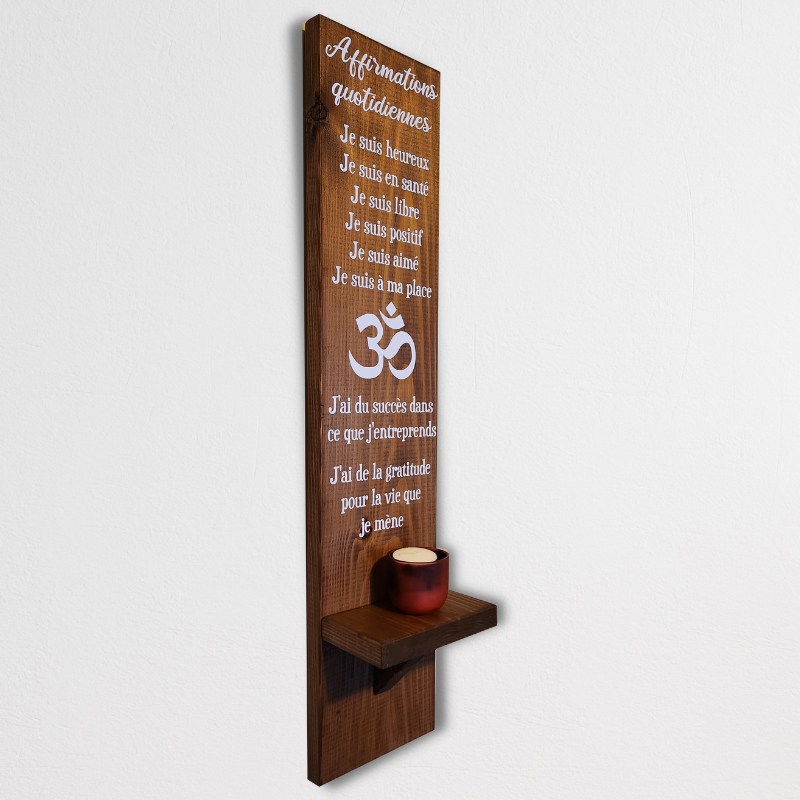 Plaque d'affirmations quotidiennes