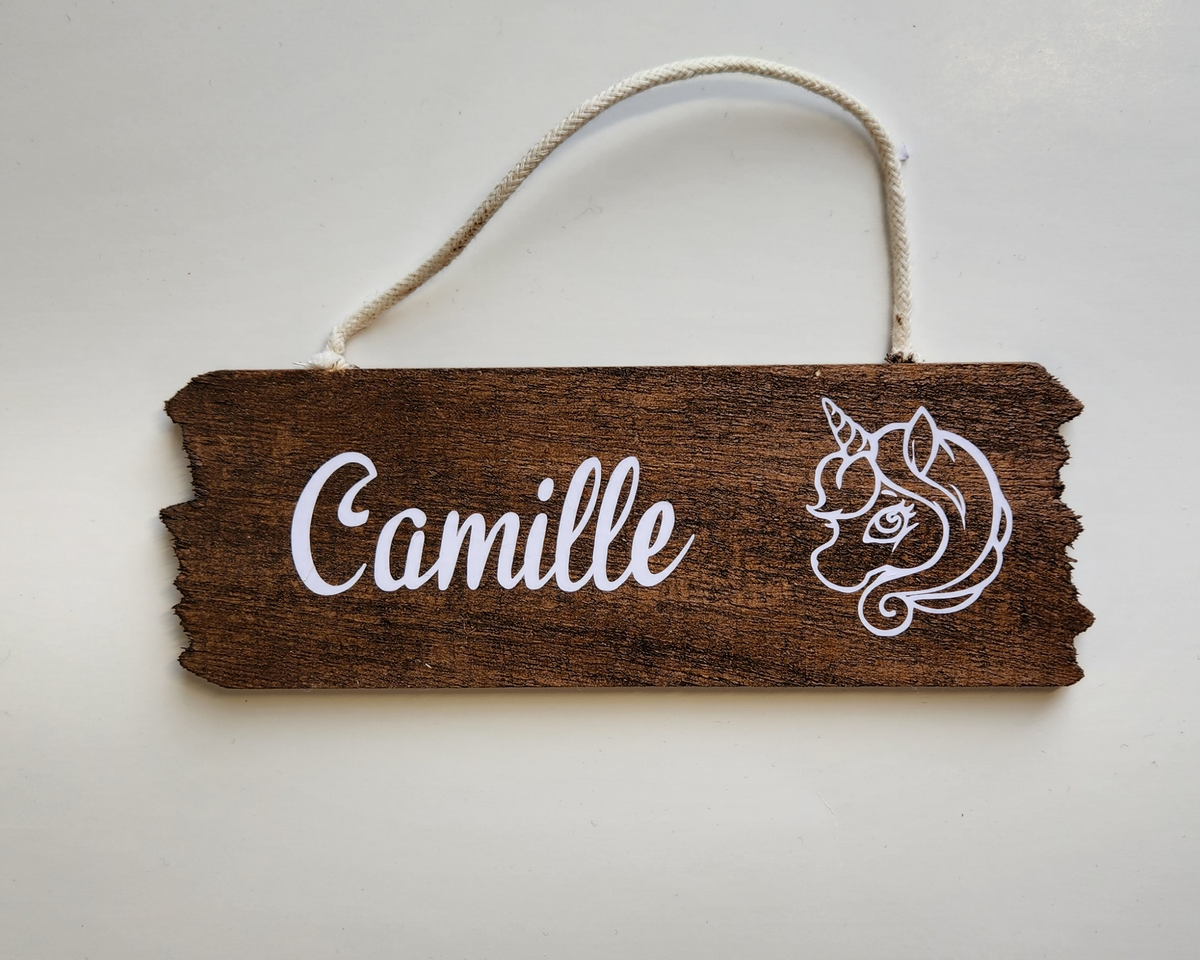 Plaque prénom personnalisé - enfant