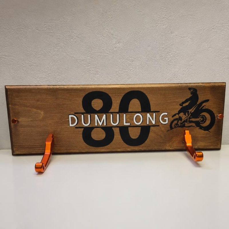 Plaque support à linge - Motocross