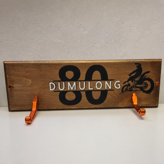 Plaque support à linge - Motocross