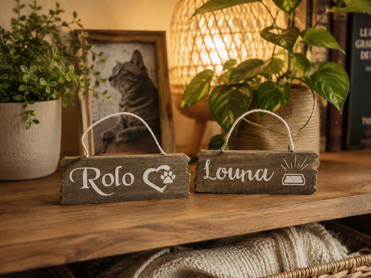 Plaque prénom personnalisé - animal de compagnie