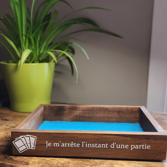 Plateau de dés " Je m'arrête l'instant ... "