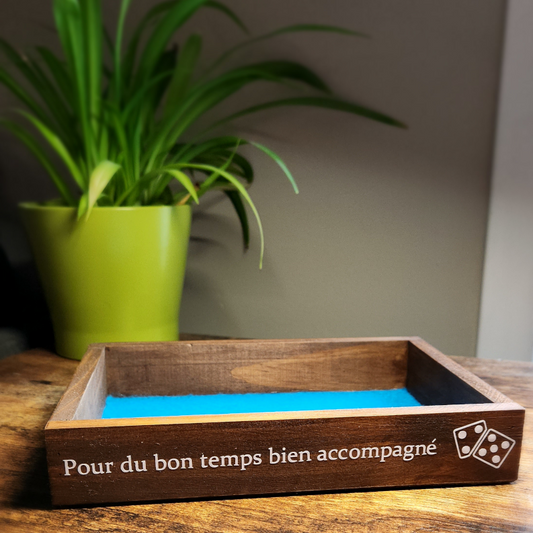 Plateau de dés " Je m'arrête l'instant ... "