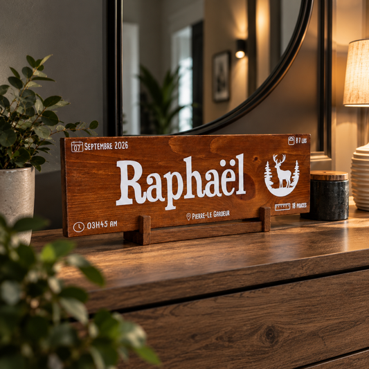 Créez votre plaque de naissance