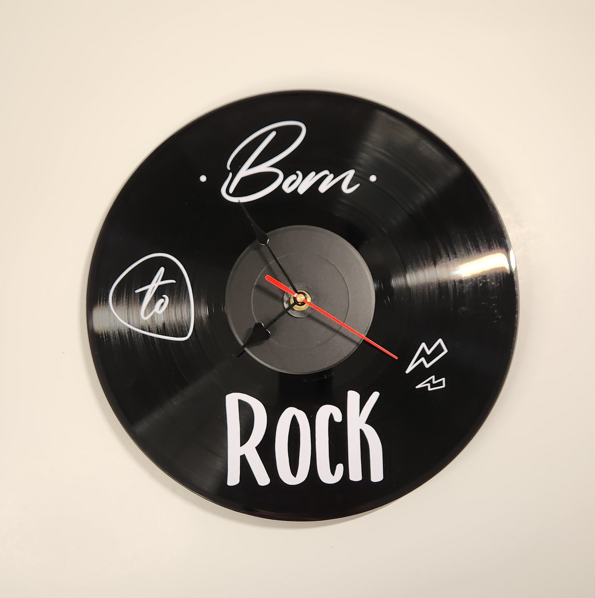 Horloge vinyle 33 tours - Born to Rock