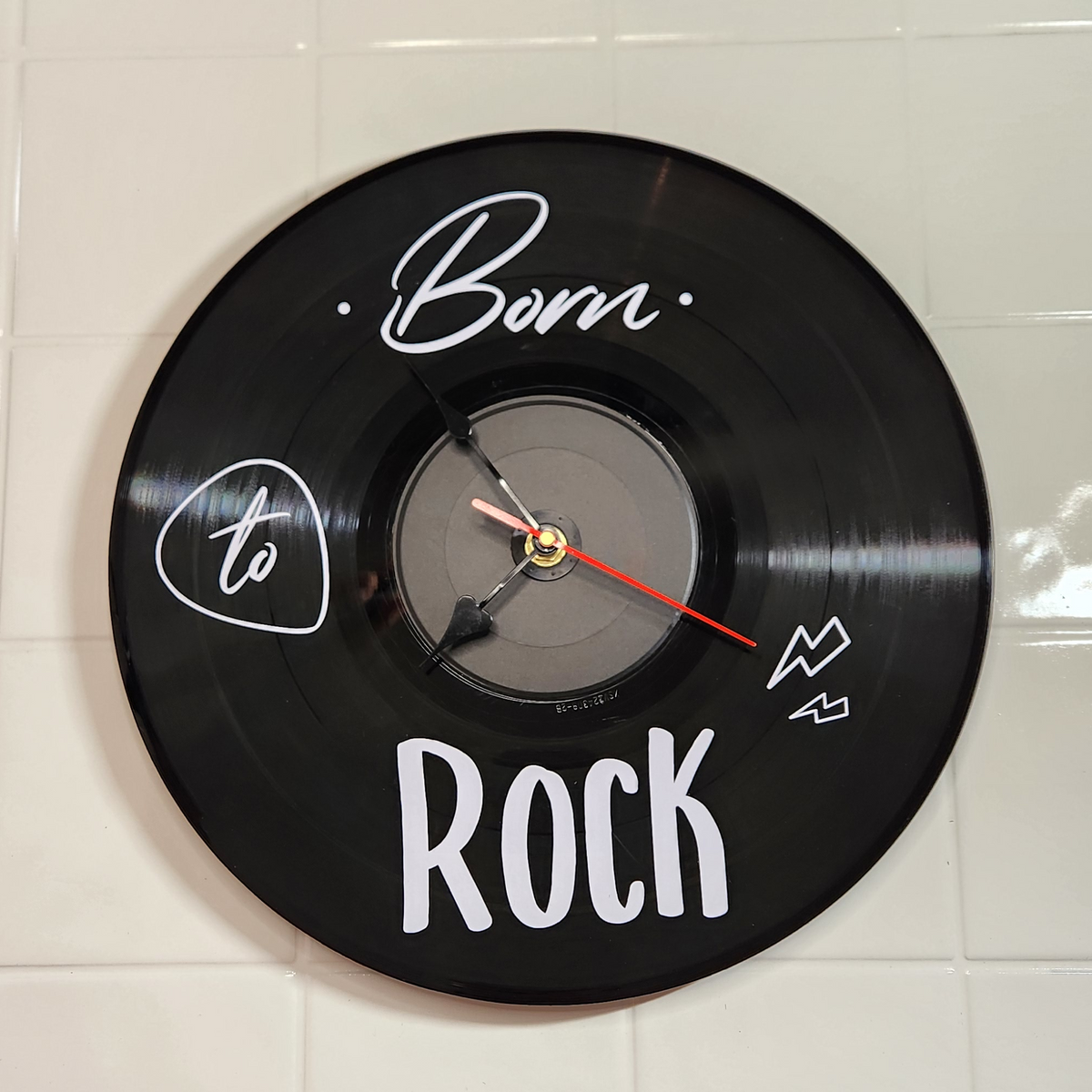 Horloge vinyle 33 tours - Born to Rock